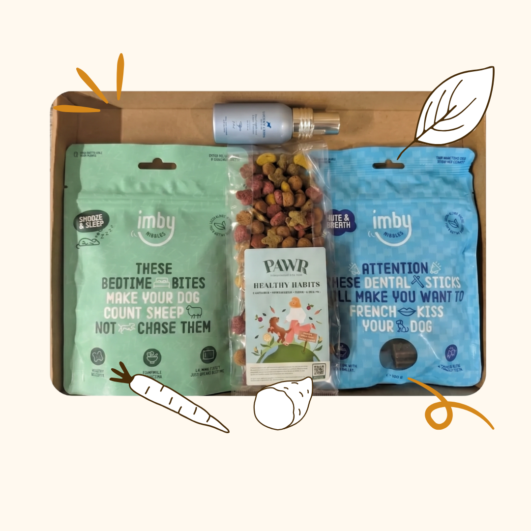 Muppet Meals proefpakket met 2 zakjes snack, sample voer en 1sample verzorging