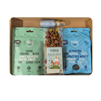 Muppet Meals proefpakket met 2 zakjes snack, sample voer en 1 sample verzorging