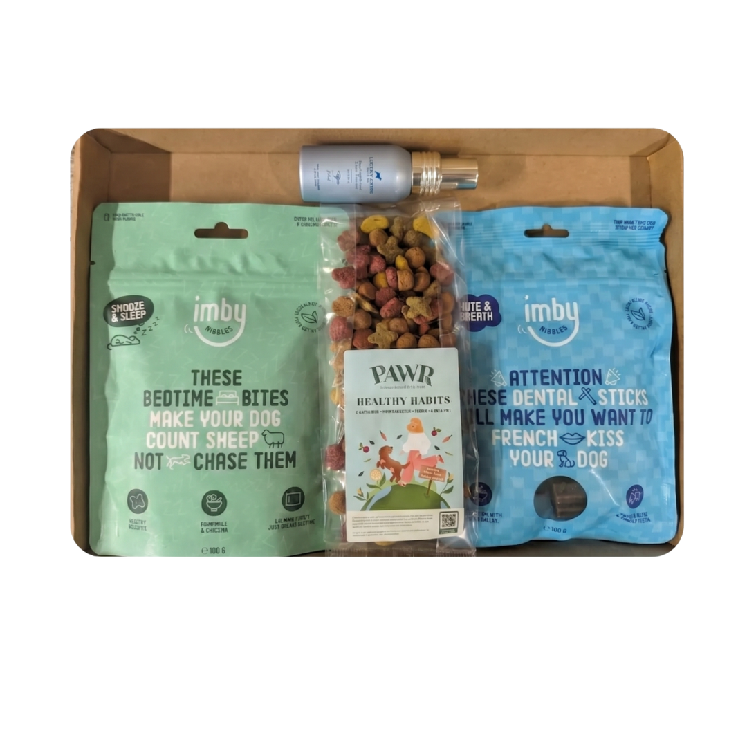 Muppet Meals proefpakket met 2 zakjes snack, sample voer en 1 sample verzorging